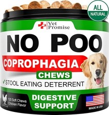 Vet Promise No Poo Coprophagia Chews Chicken Flavor - 120 ct - 02/2027