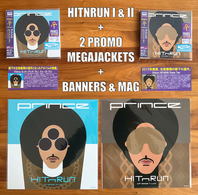 2 JAPAN PROMO MEGAJACKET+ BANNERS + MAG + CD HITNRUN PHASE ONE & TWO PRINCE 2026