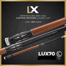 Lucasi Custom LUX 70 Pool Cue 19oz 11.75mm Hybrid Slim Shaft