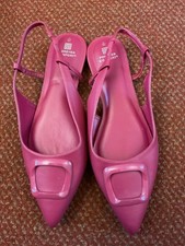 Women’s Next Pink Flats With Sling back. Buckle Feature. size 7.