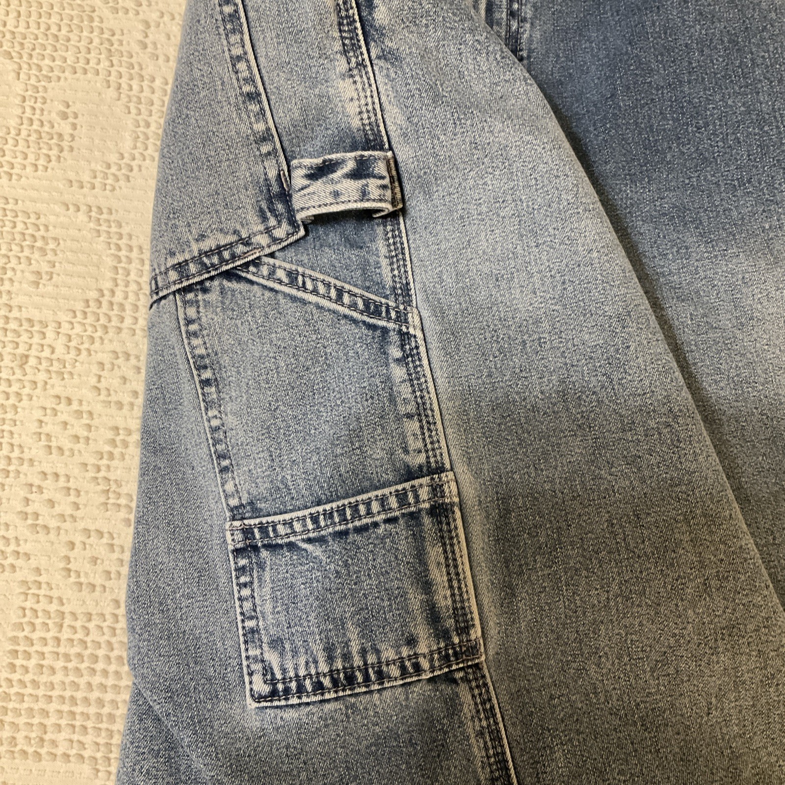 LEVIS SILVERTAB - Men’s Vintage Y2K Carpenter Blue Jean Shorts 1234 thumbnail 4