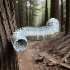 6" Inch x 33'  Felxible Aluminum Air Ducting Ventilation Exhaust Non-Insulated