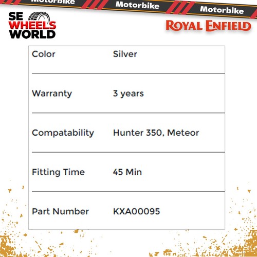 Royal Enfield Silver Led Indicators for Hunter 350 & Meteor 350 KXA00095 - Picture 9 of 9