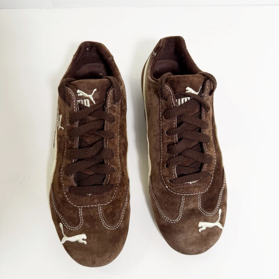 Puma Speedcat VTG Y2K OG Brown White Suede Driving Shoes Sneaker Womens 7.5 - Image 2 of 4