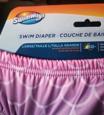 NWT SwimWays Reusable Swim Diaper 50 UPF Large 24M 22-30 lbs