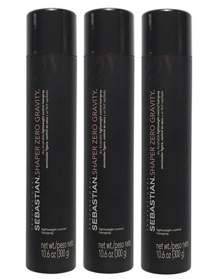Sebastian Shaper Zero Gravity Lightweight Control Hairspray 10.6 oz Pack of 3