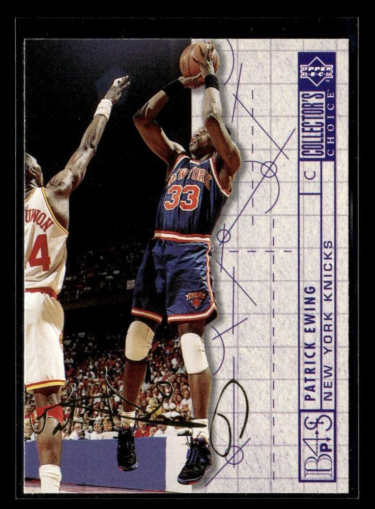 1994-95 Collector's Choice Spanish Patrick Ewing #389 Gold Signature IC895