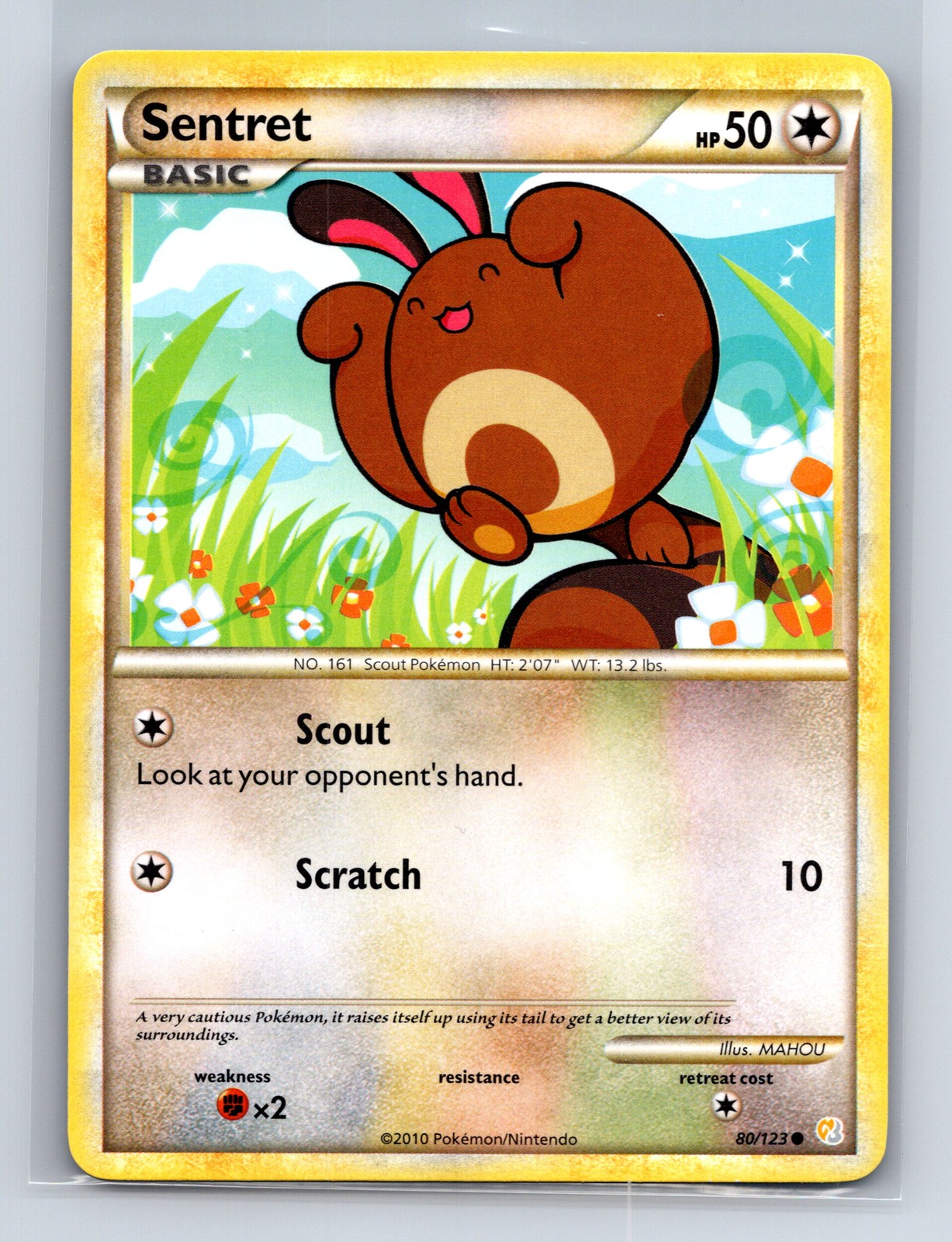 HeartGold SoulSilver #80/123 Sentret