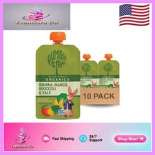BPA-Free Squeeze Snack Pouches for Kids   USDA Organic, 10 Pouches of 4.4 oz