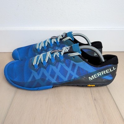 Merrell Vapor Glove 3 Shoes Mens 10 Luna Barefoot Blue Vibram Minimalist Running