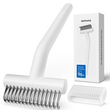 Undercoat Rake for Dogs Deshedding Dematting Comb for Cats Double Coat White