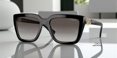 VOGUE VO5575SB W44 8G Black Grey Gradient Black 55 mm Women's Sunglasses