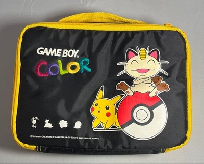 Pokemon Meowth Pikachu Carrying Case only Nintendo Gameboy Color Pouch Bag