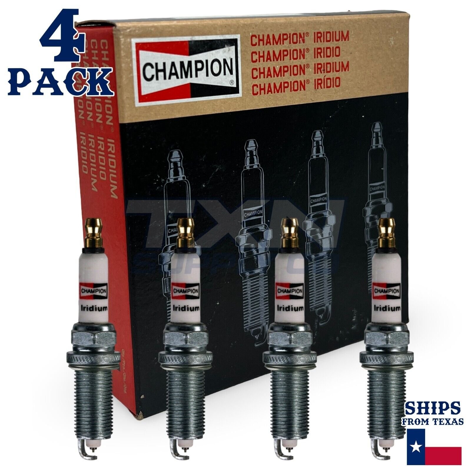 4 Pack Spark Plugs Champion Iridium For 1998-2002 Chevrolet Cavalier L4-2.4L