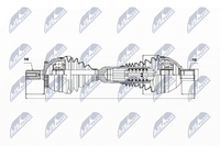 Antriebswelle NTY NPW-VV-047 FüR Volvo XC90 1 275 AWD