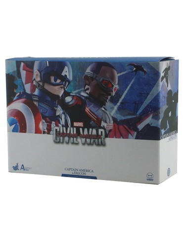 Hot Toys Capitán América y Halcón Artista Mezcla Coleccionable Set Guerra Civil Nuevo - Imagen 3 de 4
