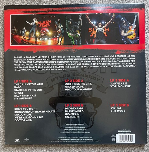 Slash Featuring Myles Kennedy And The Conspirators – Living The Dream T Vinyl LP - Picture 3 of 10