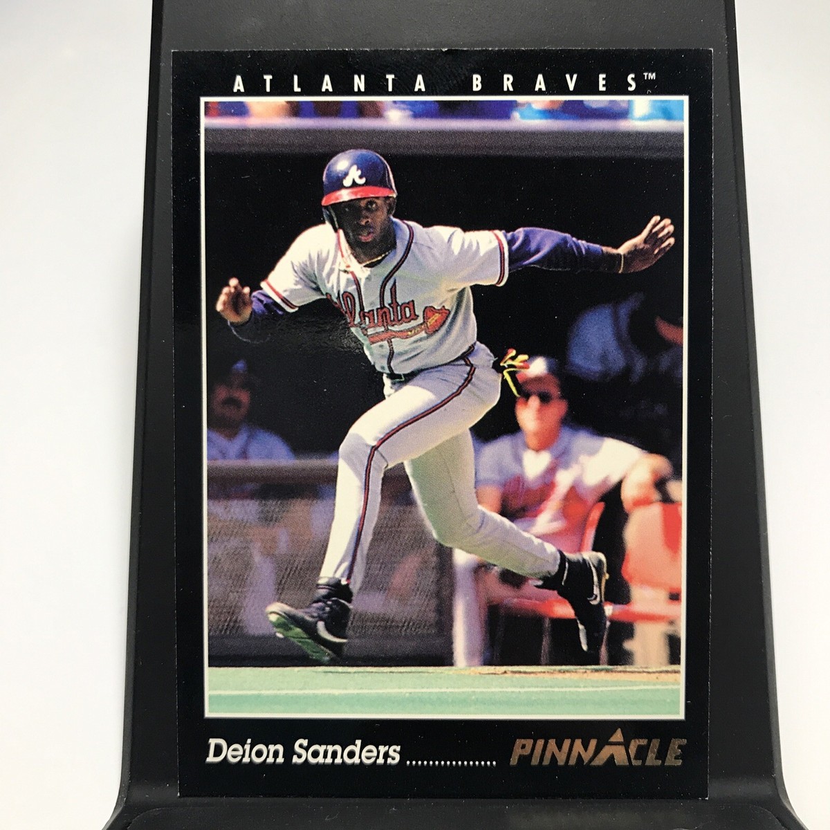 1993 Score Pinnacle Deion Sanders Baseball Card #4 Atlanta Braves