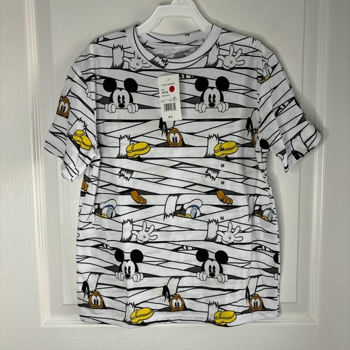Disney Kinder T-Shirt Mickey Mouse Rundhals Kurzarm Halloween Mumie Grafik