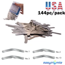  144pc Dental tofflemire Matrix Bands universal stainless steel bands#1-#4 0.015