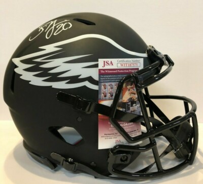 brian dawkins signed helmet
