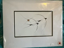 Benjamin Chee Chee Canadian Indigenous Print - Swallows