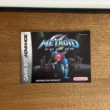 Nintendo Gameboy Advance GBA: Metroid Fusion Instruction Booklet Manual Only