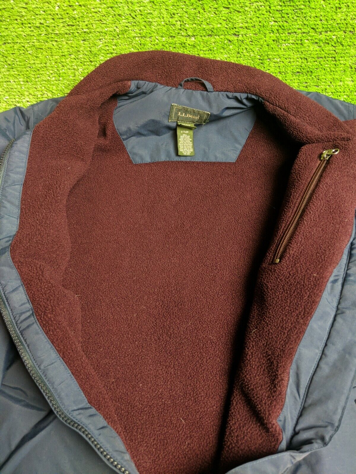 Womens LL Bean Coat Jacket Fleece Lined Polartec … - image 4