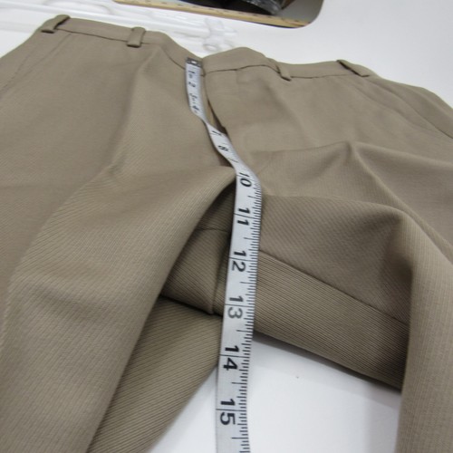 Kilgour, French and Stanbury Mens Dress Pants Men 32 x 28 Tan Flat Front - Bild 10 von 10