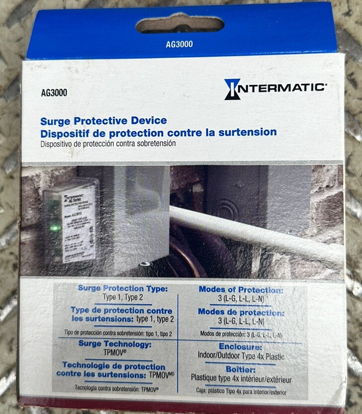 Intermatic AG3000 120/240 VAC Universal HVAC Surge Protector eBay