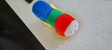 Eden Terry Cloth Train Plush Lovey With Rattle VINTAGE Stuffed Baby Toy 6  