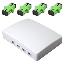 Fiber Optical Terminal Junction Box  4-Port Fiber Panel Box Desktop Place FC L...