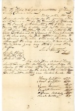 19th Century Signed Estate Doc Henry Smith 7 Signatures Washington PA Sheriff