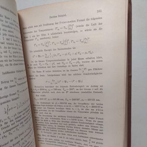 Dynamische Meteorologie by Felix M. Exner -1925 -German Antique Science Liter. - Picture 12 of 14