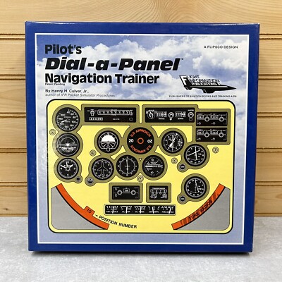 Vintage 1980s Pilots Dial A Panel Navigation Flight Trainer Henry H. Culver Jr