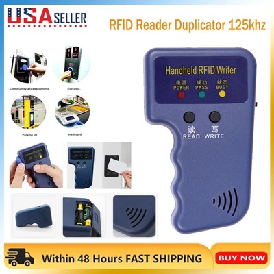 Handheld ID Replicator 125khz for RFID Smart ID Card Keychain Portable Reader US