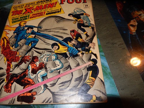 The Fantastic Four #28 Early X-Men Crossover Appearance 1964 Marvel Good - Picture 4 of 13