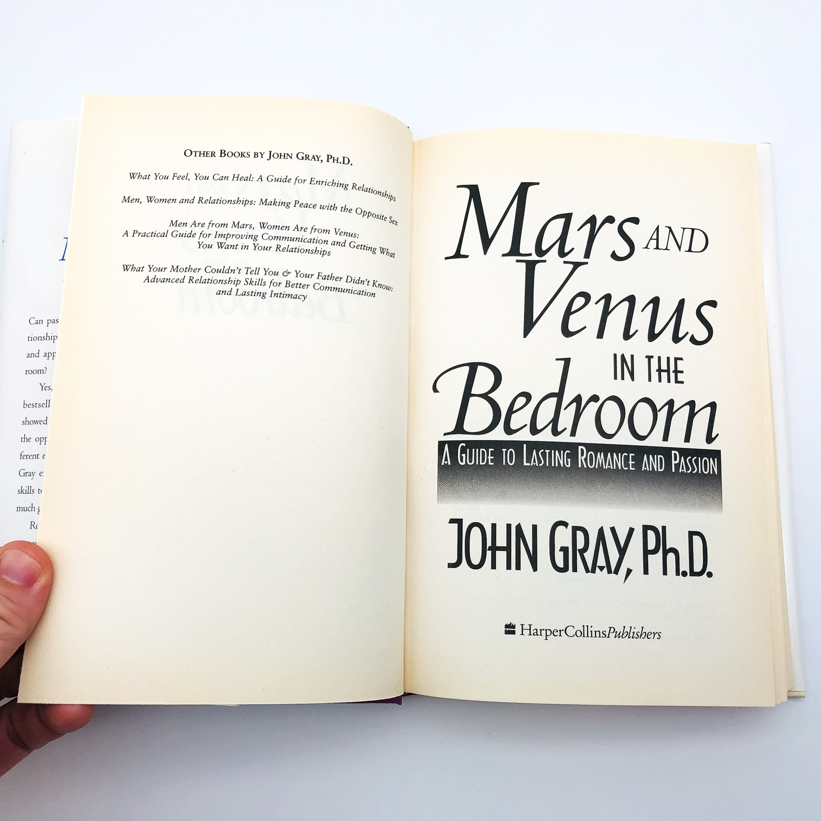 Mars And Venus In The Bedroom Hardcover John Gray PHD 1995 Intimacy 1st Edition