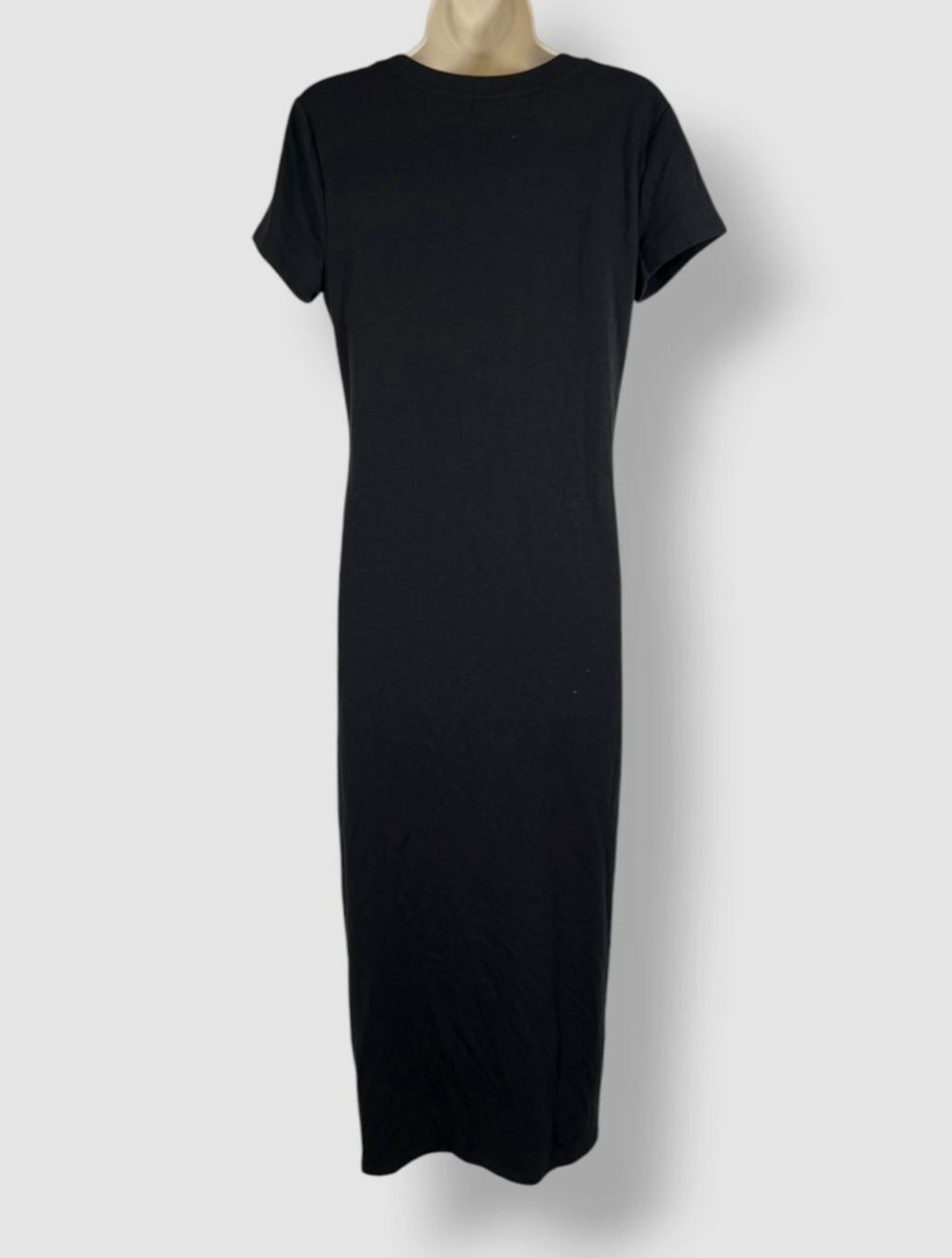 Lauren Ralph Lauren Women's Black Twist T-Shirt Dress Size M