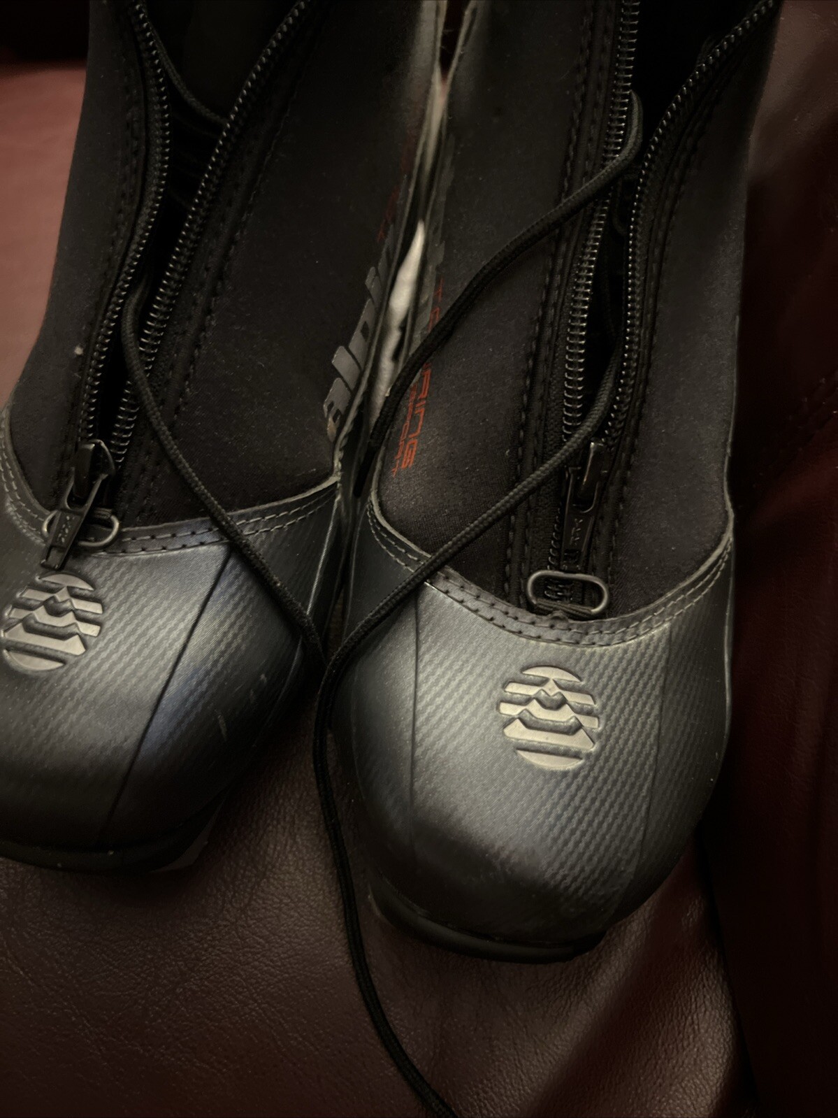 SALOMON Scarponi da sci nordico Alpina uomo ST 10 taglia 45 neri NNN