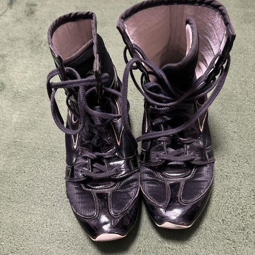 MIZUNO Boxing Shoes Black US 7 ( 25 cm ) Used Japan - Picture 2 of 7