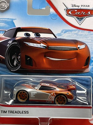 Disney Pixar Cars TIM TREADLESS #28 Nitroade Silver