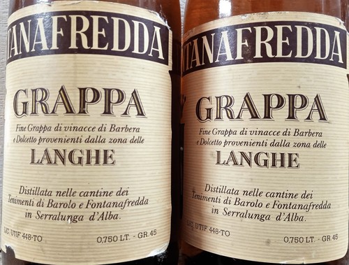 1 Bt. Grappa Langhe (Barbera, Dolcetto) Fontanafredda - 750ml 45%, vera rarità - Foto 3 di 7