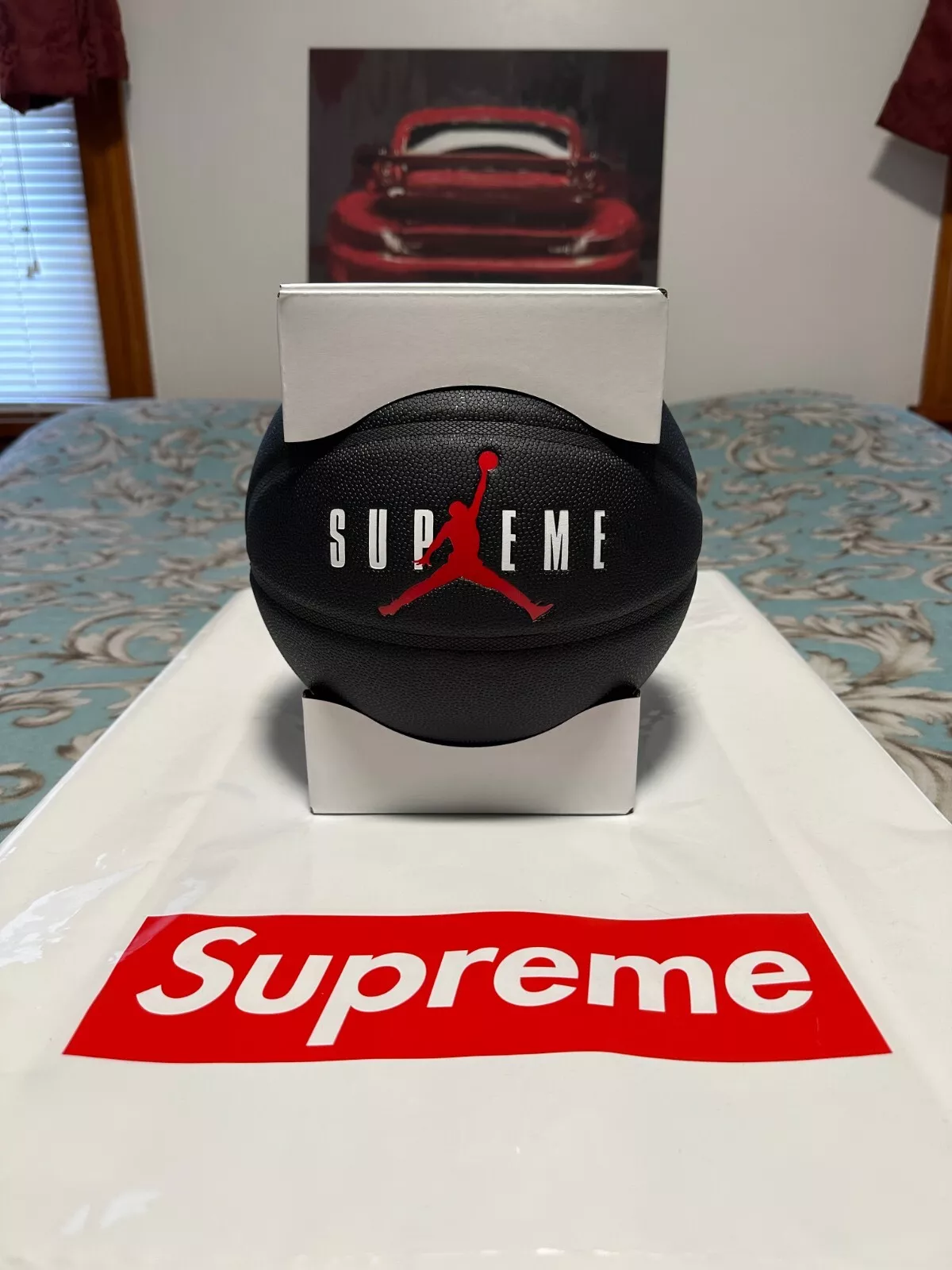 SUPREME JORDAN BASKETBALL (NOIR) FW24 SWEAT À CAPUCHE TAMPON TRICOT VESTE DE SURVÊTEMENT SHORT