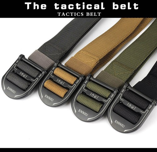 49*1.97" ENNIU Men Tactical Buckle Belt Military Nylon Belt Training Strap Waist - Picture 49 of 53