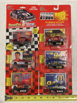 6 Different R C McDonald s Racing Team Cars Cards Elliot As Seen Blisterpacks