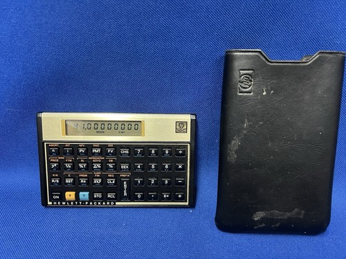 Hewlett Packard HP 12C Financial Calculator Tested/Working With Case