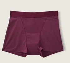 Victoria's Secret Pink PERIOD PANTY boyshort xs New sealed Rich Maroon 