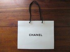 Chanel Logo weiß Geschenk Papiertüte 10" x 8" x 3"