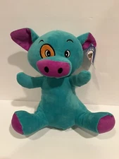 Pig Plush Toy NWT New W/ Tags A&A Global Industries Inc. Teal